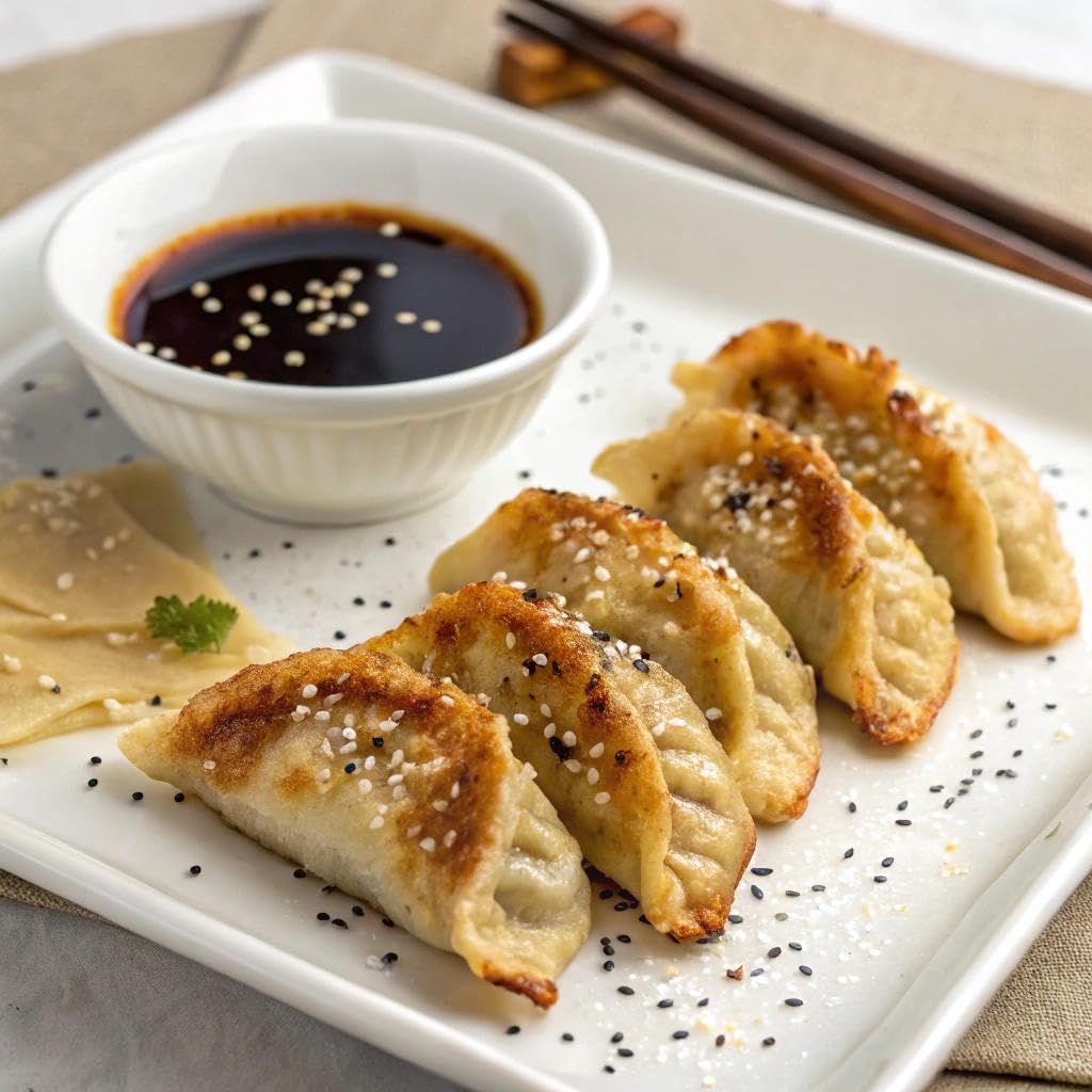 Feel Good Foods Vegetable Potstickers 10oz Frozen Dumplings with Tamari Dipping Sauce, Gluten Free