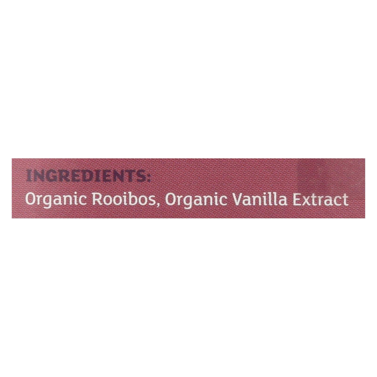 Equal Exchange Organic Vanilla Rooibos Tea - 20 Bags per Pack, Pack of 3, Model 13309