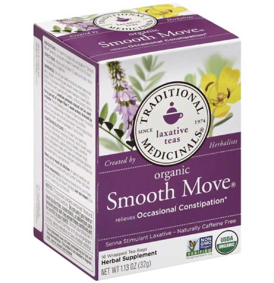 Traditional Medicinals Smooth Move Laxative Tea Bags Organic, 16 Ct
