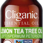 Cliganic Organic Lemon Tea Tree Essential Oil, 100% Pure Natural For Aromatherapy  Non-Gmo Verified