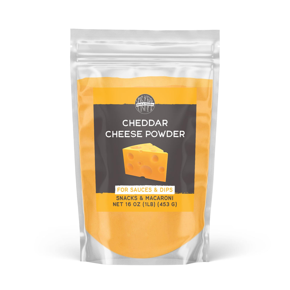 Birch & Meadow 1lb of Cheddar Cheese Powder, Macaroni & Cheese, Sauces, Dips