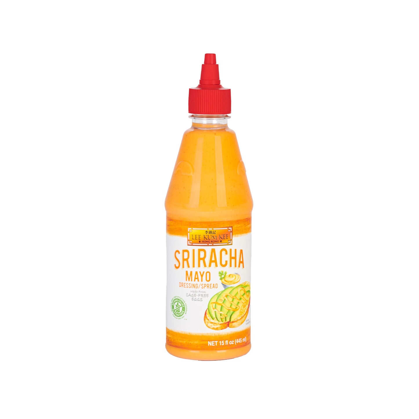 Lee Kum Kee Sriracha Mayo (15 oz - 3 Pack), Cage-Free Eggs, Gluten Free, Creamy Spicy Mayonnaise Sauce for Sandwiches, Burgers, 