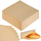 Colarr Soft Pretzel Bags, 400 Pcs, 6.69 x 7.09 Inch, Grease Resistant, Brown, Model: Colarr-Sandwich Wrappers-230606