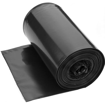 Waikas 8 Gallon Trash Bags, 40 Count, Unscented, Fit Medium Trash Can For Kitchen Bathroom Bedroom Office, Black