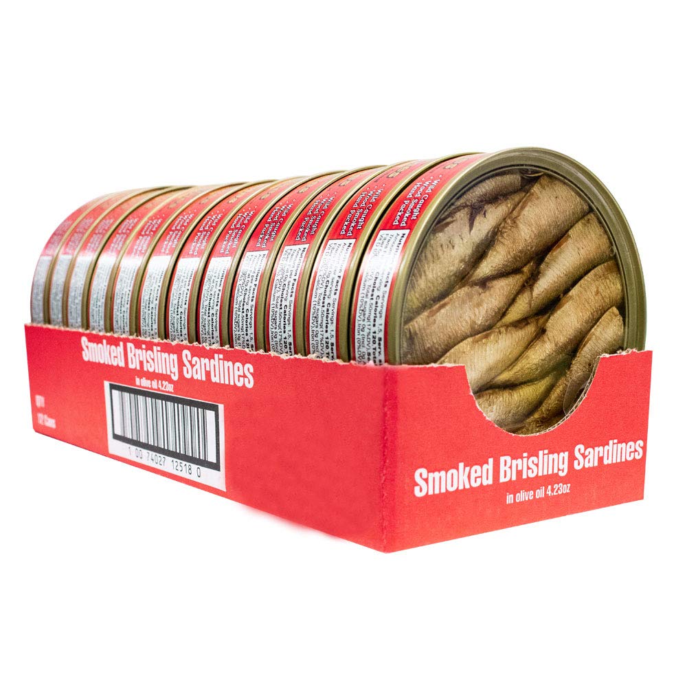 MW Polar Sardines, Smoked in Olive Oil, 4.23 Oz, Pack of 12