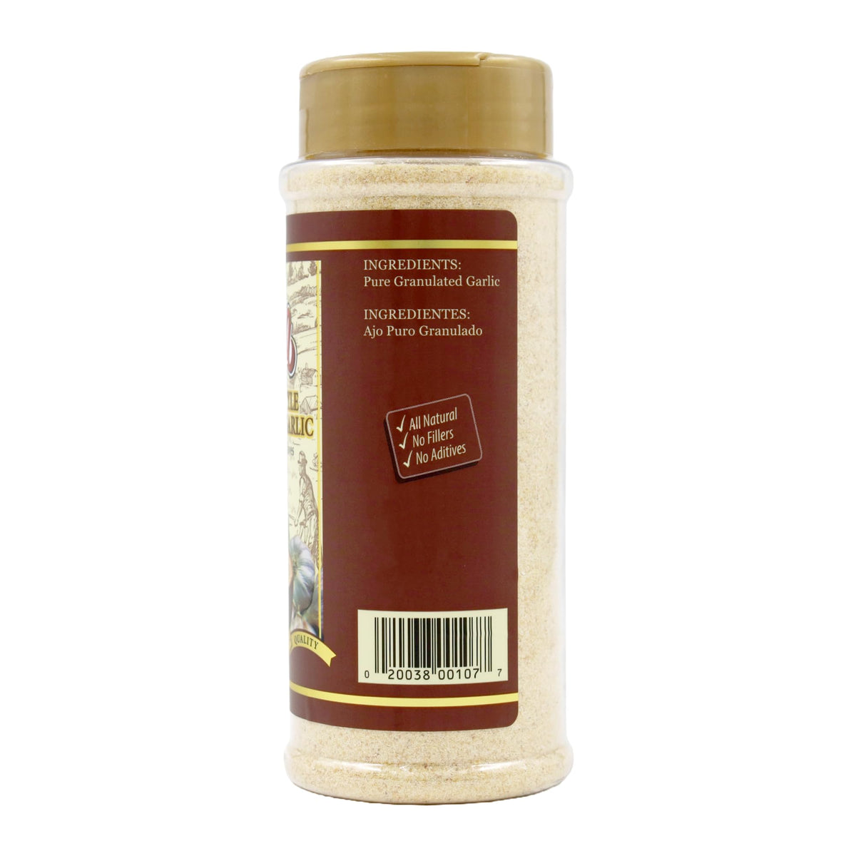 Flora Fine Foods Granulated Garlic - All Natural, Zero Fillers, 8 oz. Pkg.