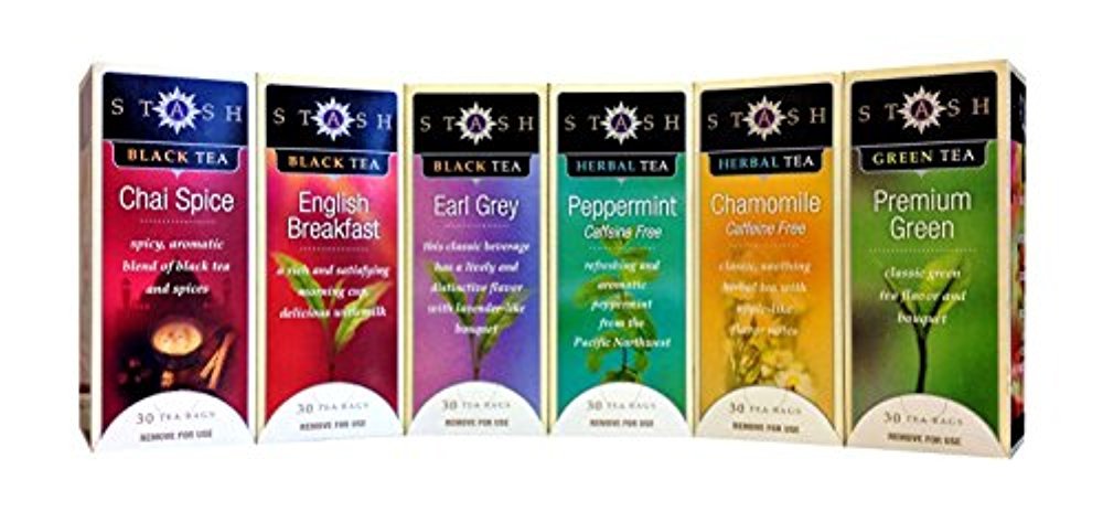 Stash Tea Assorted Tea Collection - 6 Flavors - 30 Count (Pack of 6)