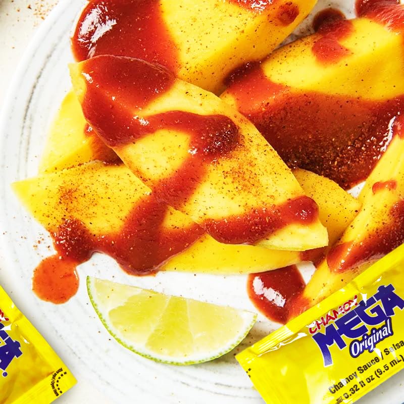 Mexgrim Chamoy Small Packets, Travel Size 100 Piece Bulk, Perfect For Single Serve On Fruit, Mexican, Dulces Enchilados, Chamoy