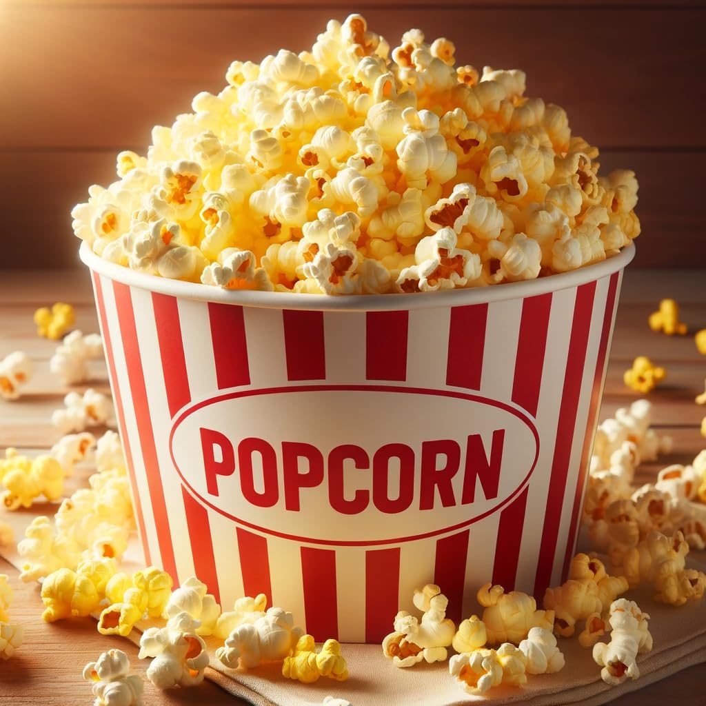 The Tilted Egg Popcorn Kernels for Popcorn Machine, 4oz Pack of 24