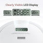 Smoke Detector Carbon Monoxide Detector Combo 10 Year Battery, 2 In 1 Fire & Co Alarm With Lcd Display,Smoke Alarm Co Detector W