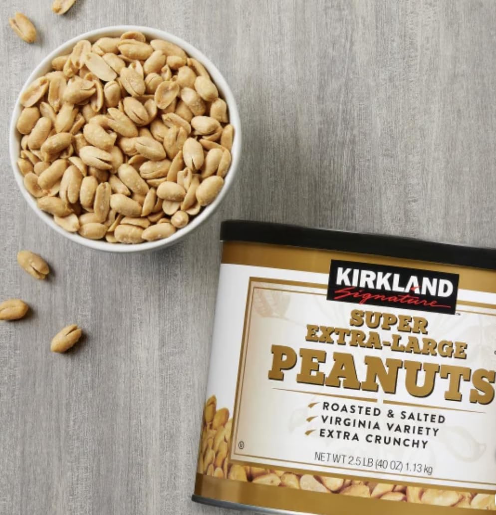 MORALZA Kirkland Signature Super Extra-Large Peanuts, 2.5 lbs.Item 222490. Bundle Sillicone Collapsible Cup 200 mL - 2 items.