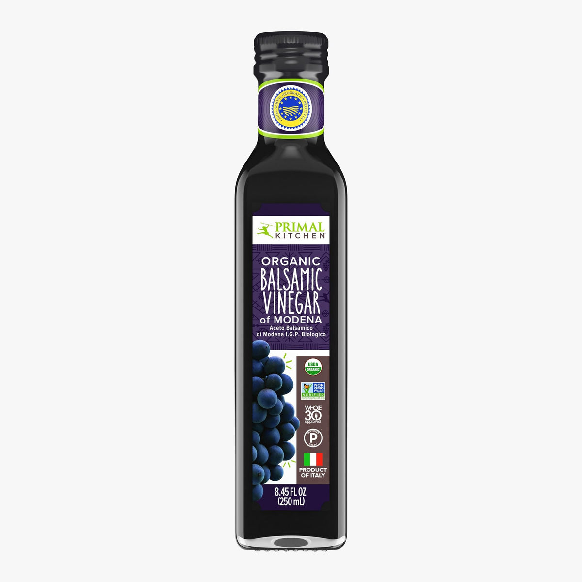 Primal Kitchen Organic Balsamic Vinegar of Modena, 8.45 fl oz (250 ml)