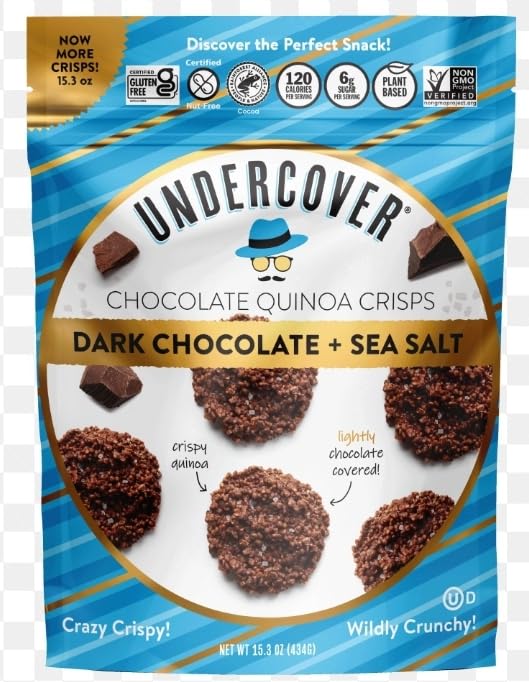 Undercover chocolate quinoa crisps, 15.3oz, by BKLYNBB
