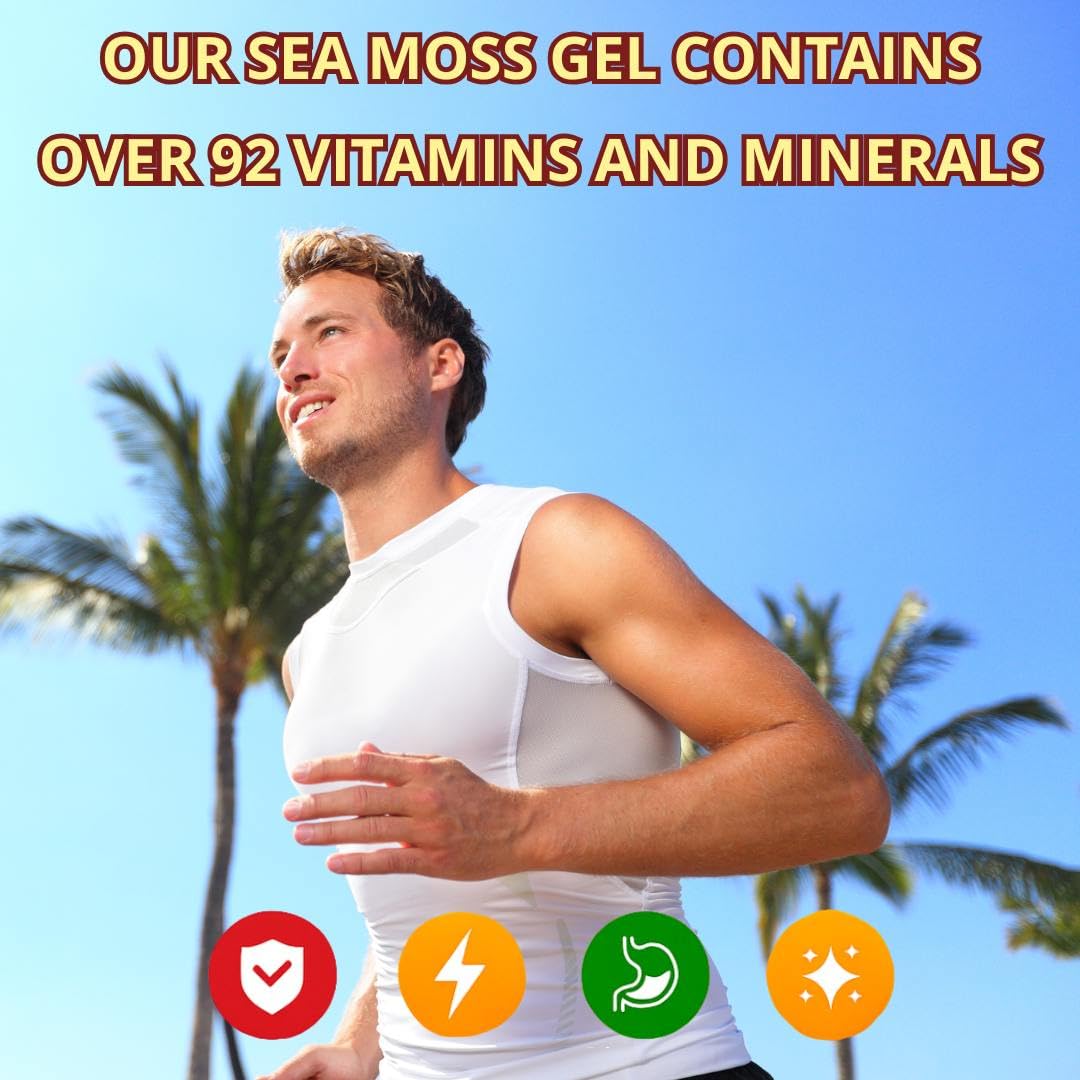 Biolore Sea Moss Gel Cherry Pie Made in USA Raw Wildcrafted Irish Seamoss Essential Vitamins Trace Minerals Vegan Superfood, Jam