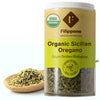 FILIPPONE Filippone Organic Crushed Oregano Seasoning, 20 g (0.70 oz), Italian Dried Oregano Shaker, Sicilian Oregano with inten