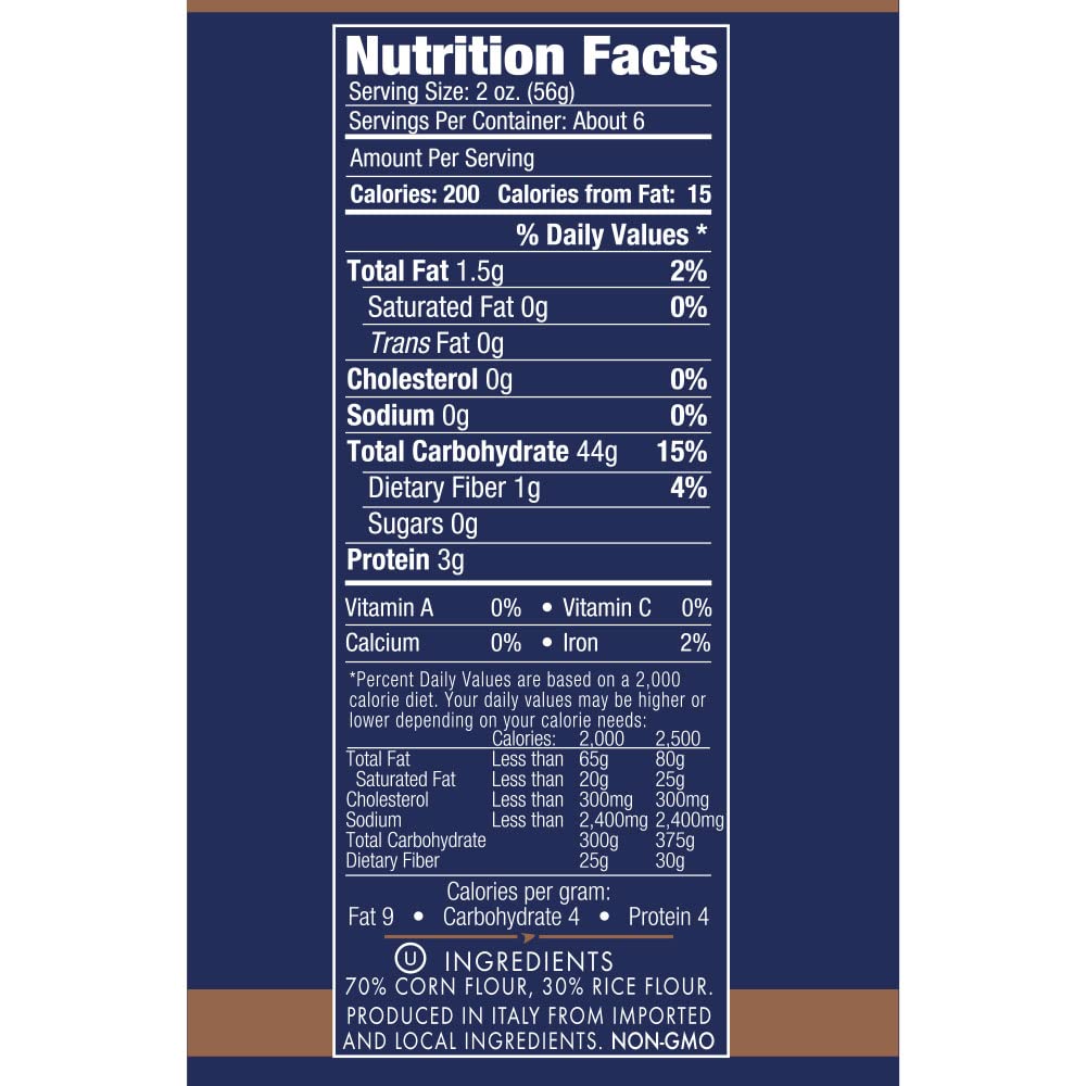 DeLallo Gluten Free Orzo Pasta, Made with Corn & Rice, Wheat Free, 12oz Bag, 3-Pack