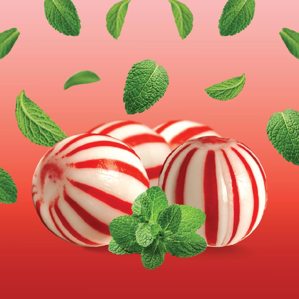 Jumbo Mint Balls Peppermint Hard Candy - Individually Wrapped - Bulk 2 Pounds