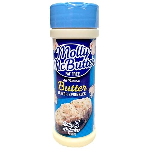Molly Mcbutter, Natural Butter Flavor Sprinkles, 2Oz Container (Pack Of 3)