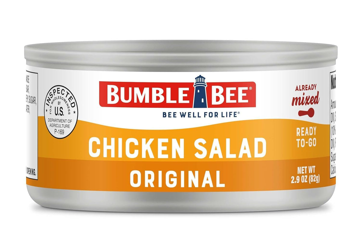 Bumble Bee Snack on the Run Chicken Salad with Crackers Kit, 3.5 oz (Pack of 12) - Ready to Eat, Spoon Included - Shelf Stable &