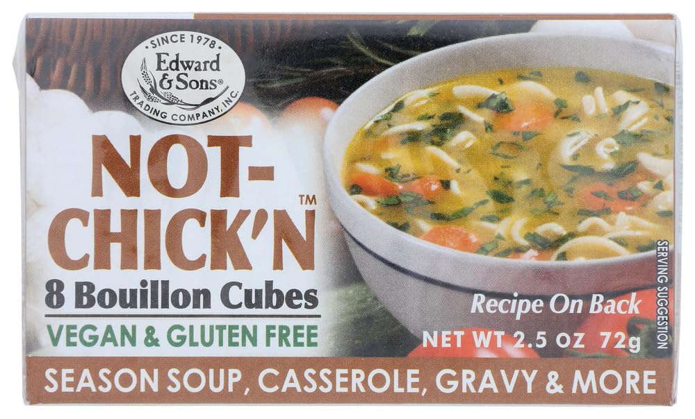 Edwards and Sons Natural Bouillon Cubes - Not Chick n - 2.5 oz - Case of 12