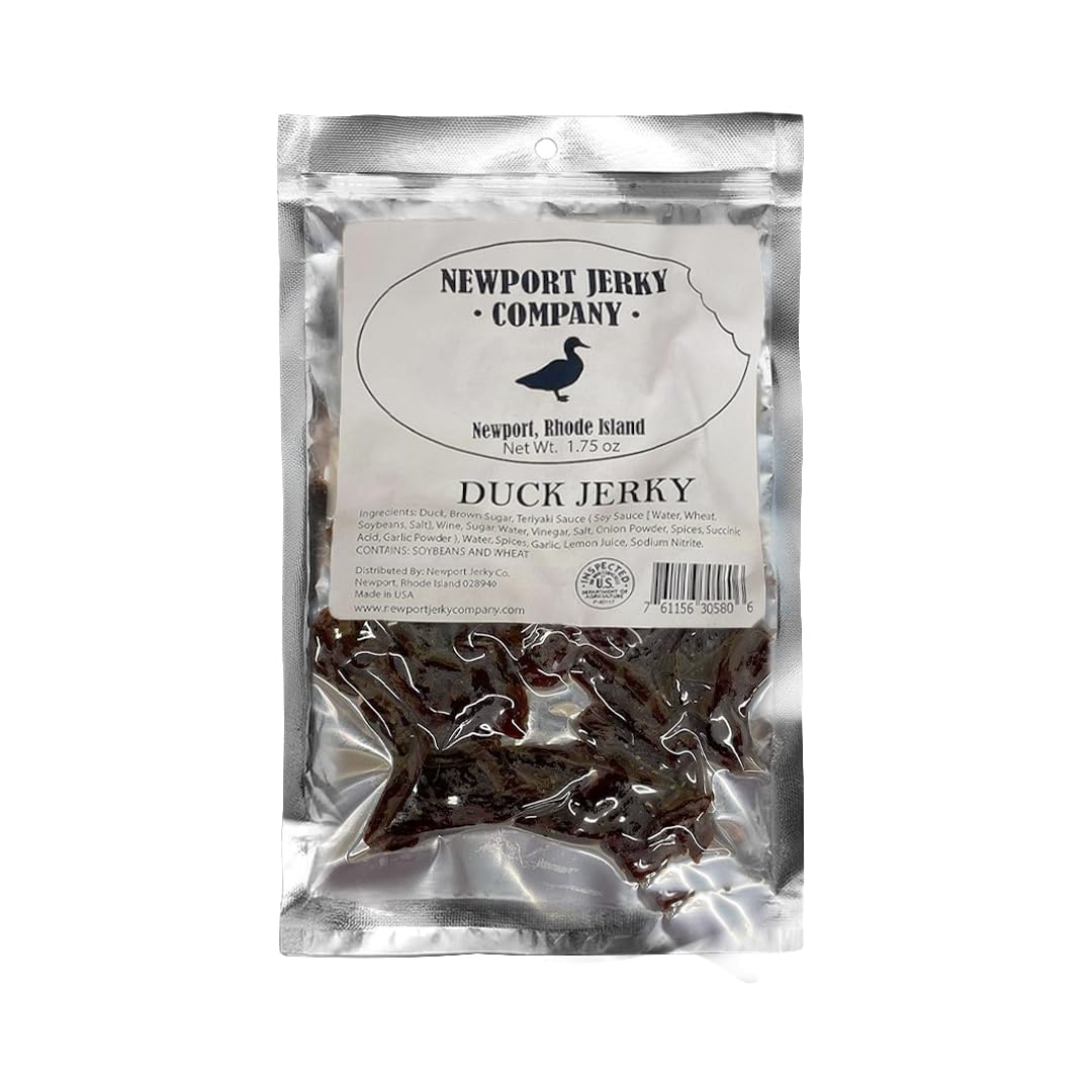 Newport Jerky Company Duck Jerky - 1.75 Ounce Pack, High-Quality Snack, Tender and Flavorful