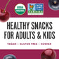 Noka Superfood Fruit Smoothie Pouches, Cherry Acai, Healthy Snacks with Flax Seed, Plant Protein and Prebiotic Fiber, Vegan and