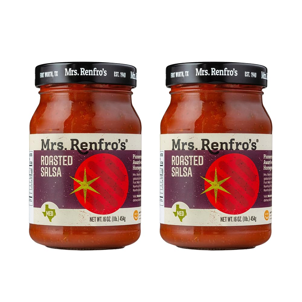 Mrs. Renfros Roasted Salsa - Gluten Free (16-Oz. Jars, 2-Pack)