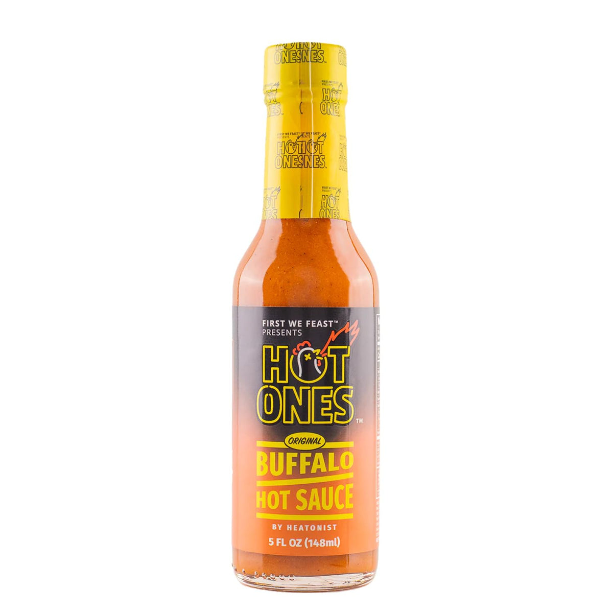 HOT ONES Buffalo Sauce, Mild Hot Sauce with Cayenne Pepper, 5 fl oz Bottle