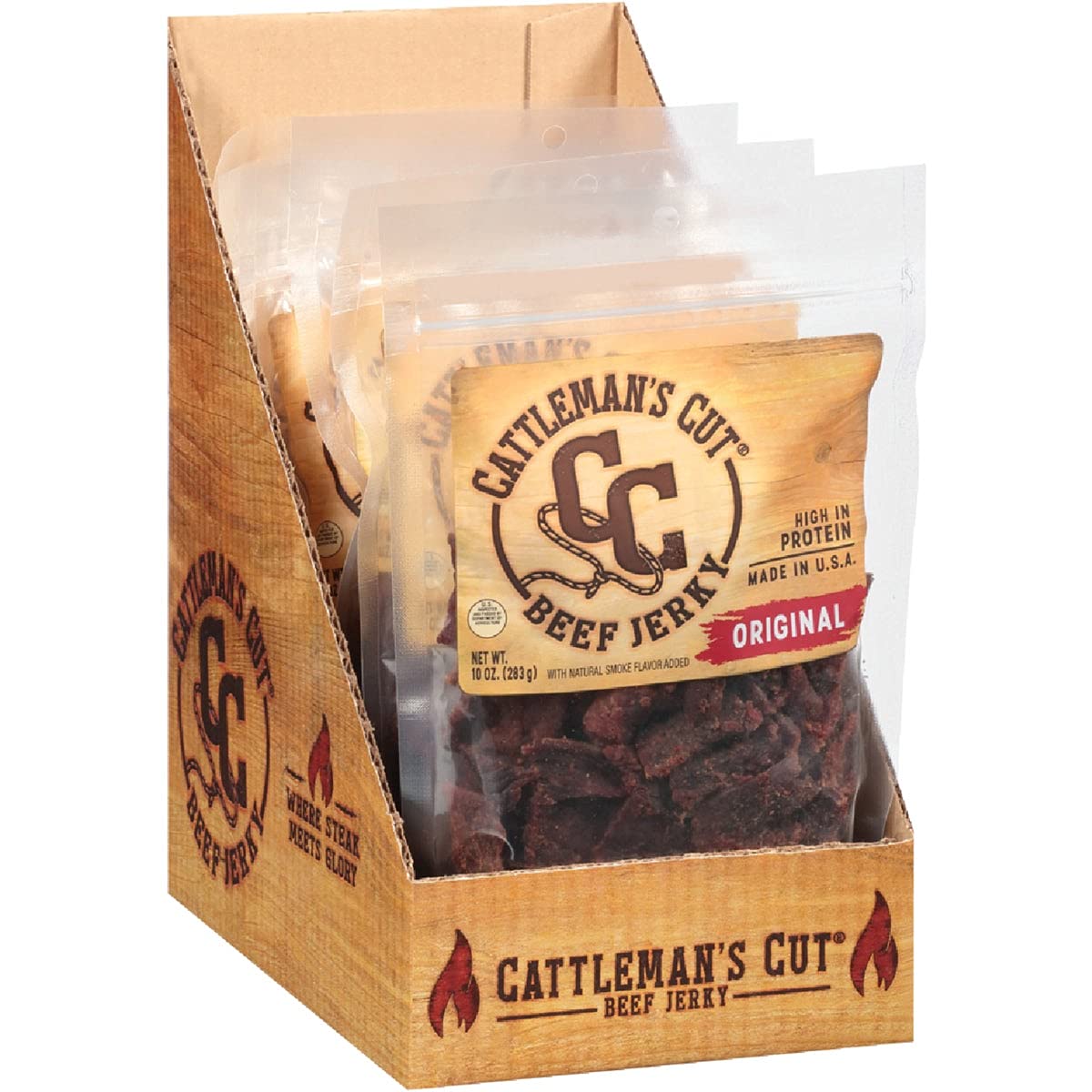 Beef Jerky Orig 10Oz (Pack Of 6)