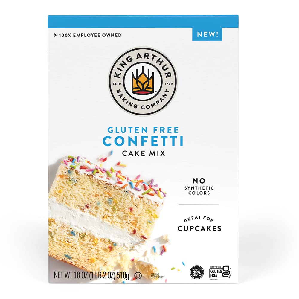 King Arthur Gluten-Free Cake Mix, Confetti, 18 oz