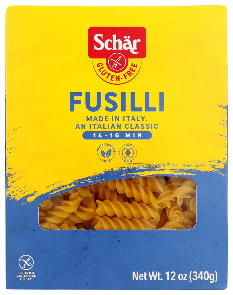 Schar Naturally Gluten-Free Fusilli, 12-Ounce Boxes (Pack of 5)
