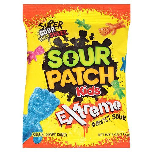 Sour Patch Kids Sour Patch Extreme Candy, Assorted, 4 Ounce Pack