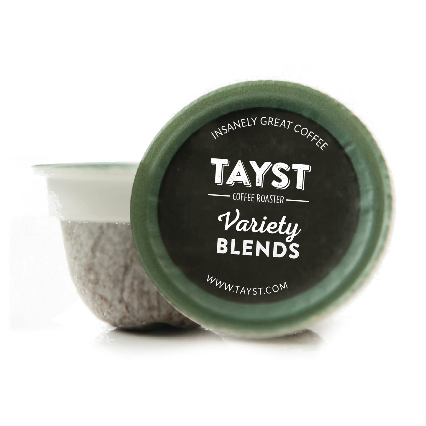 Tayst Coffee Pods Variety Pack, K Cups Compatible, Sustainable, 100 Count, Brown