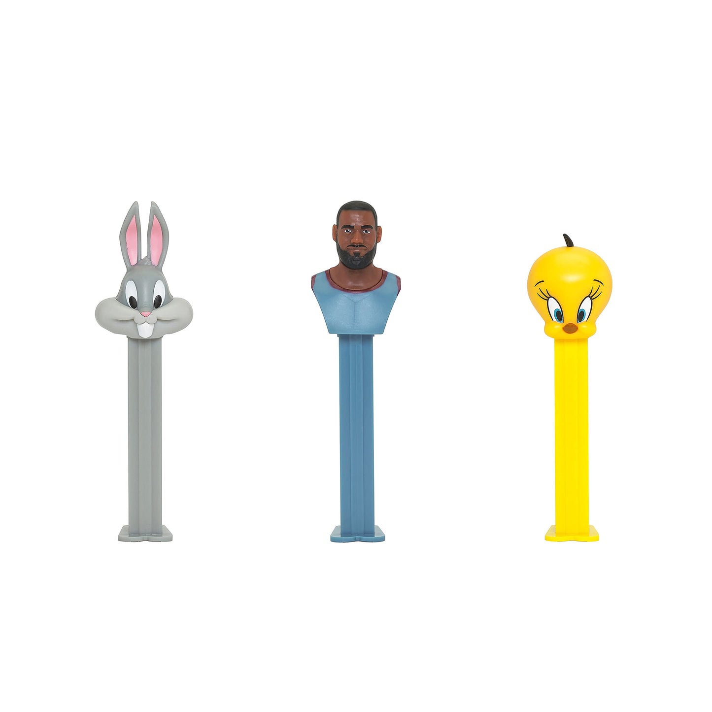 Pez Space Jam Individually Wrapped Dispensers, Each With Two Candy Refills, Assorted Fruit, 12 Count
