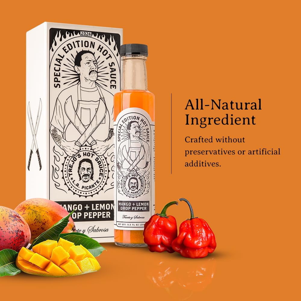 Trejo'S Hot Sauce Special Edition | Signed & Numbered | Pure Sauce Crafted Withtrinidad Moruga Scorpion & Unique Spice Blend | Z