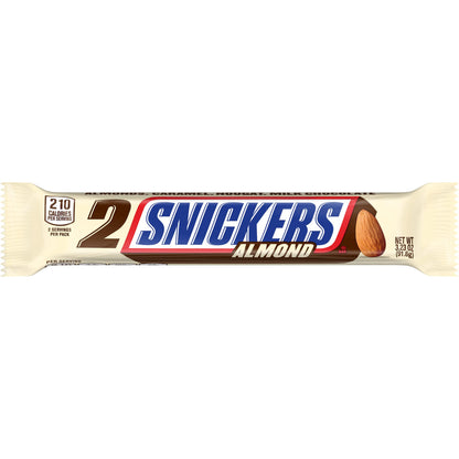 SNICKERS Almond Sharing Size Chocolate Candy Bars 3.23-Ounce Bar 24-Count Box