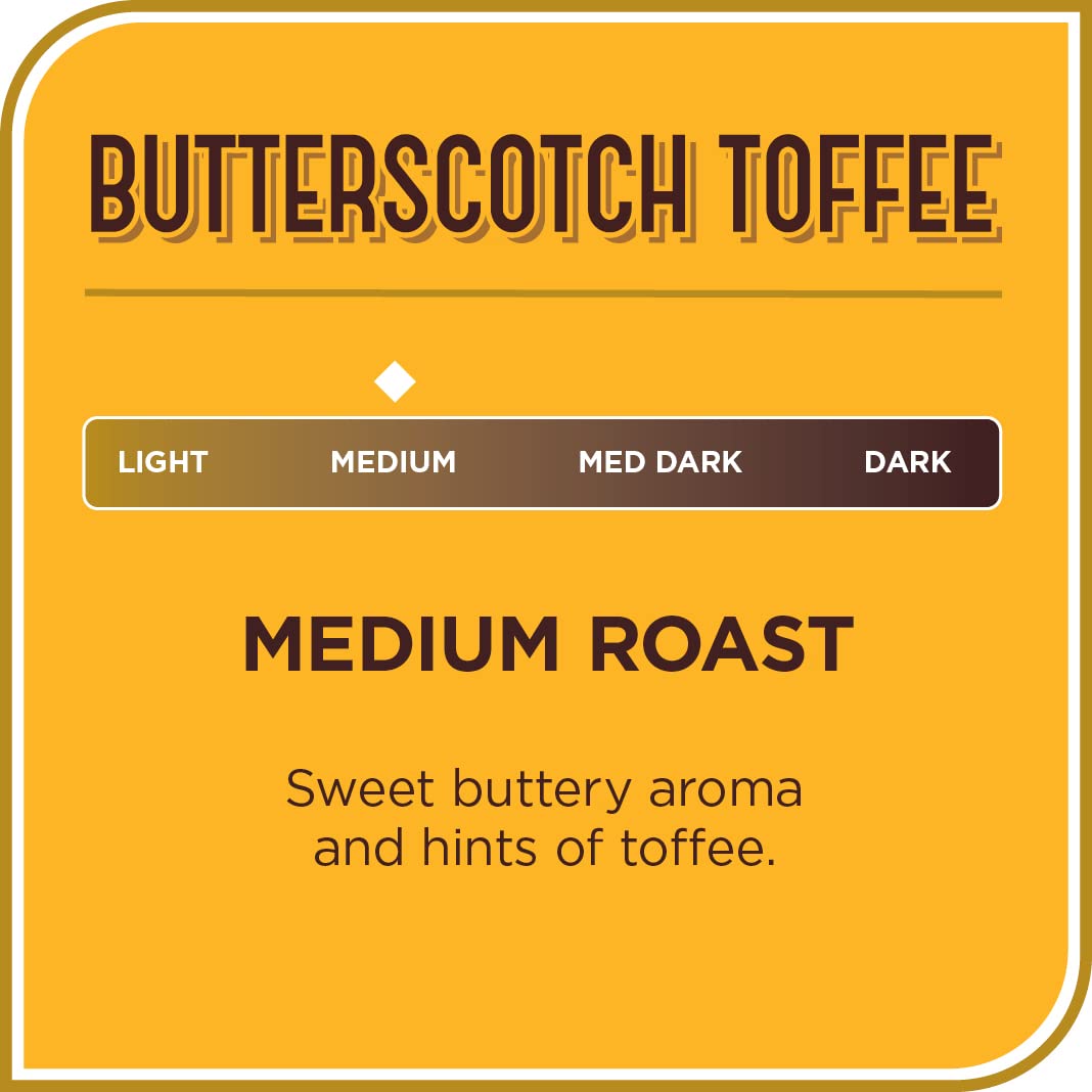 Don Francisco'S Butterscotch Toffee Flavored Medium Roast Coffee Pods - 24 Count - Recyclable Single-Serve Coffee Pods, Compatib
