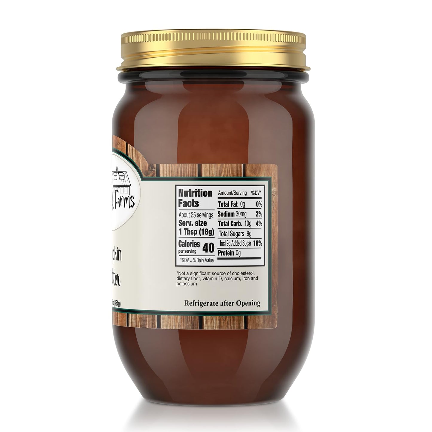 Redhawk Farms Pumpkin Butter Spread - All Natural Fruit Spread - Non-Gmo Amish Pumpkin Butter- Premium Jams, Jellies, & Preserve