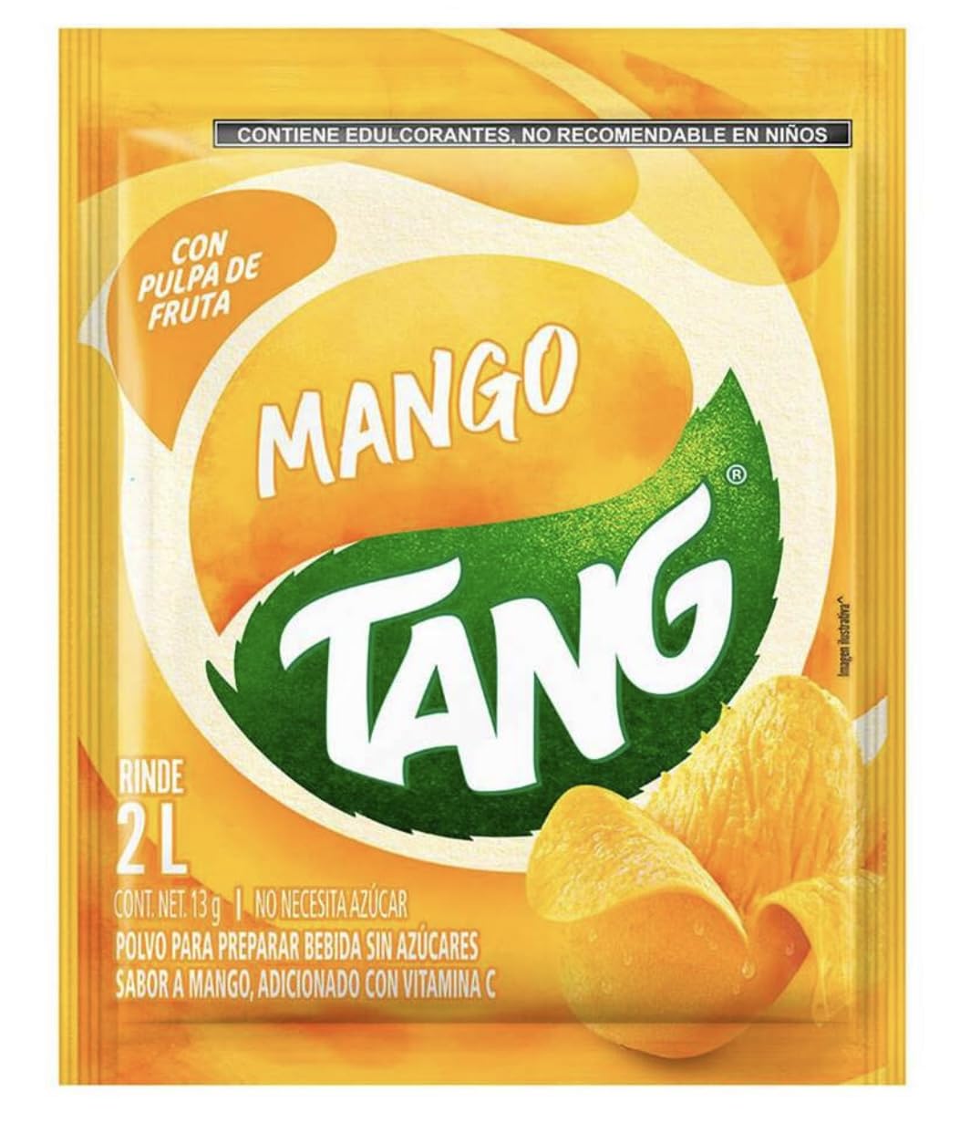Kraft Tang Mango Flavor Drink Mix, No Sugar Added, 2.64 oz (Makes 2 Liters)
