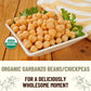 Mountain High Organics Certified Organic Garbanzo Beans, 5 lb. Bag, Nutty Taste, bulk