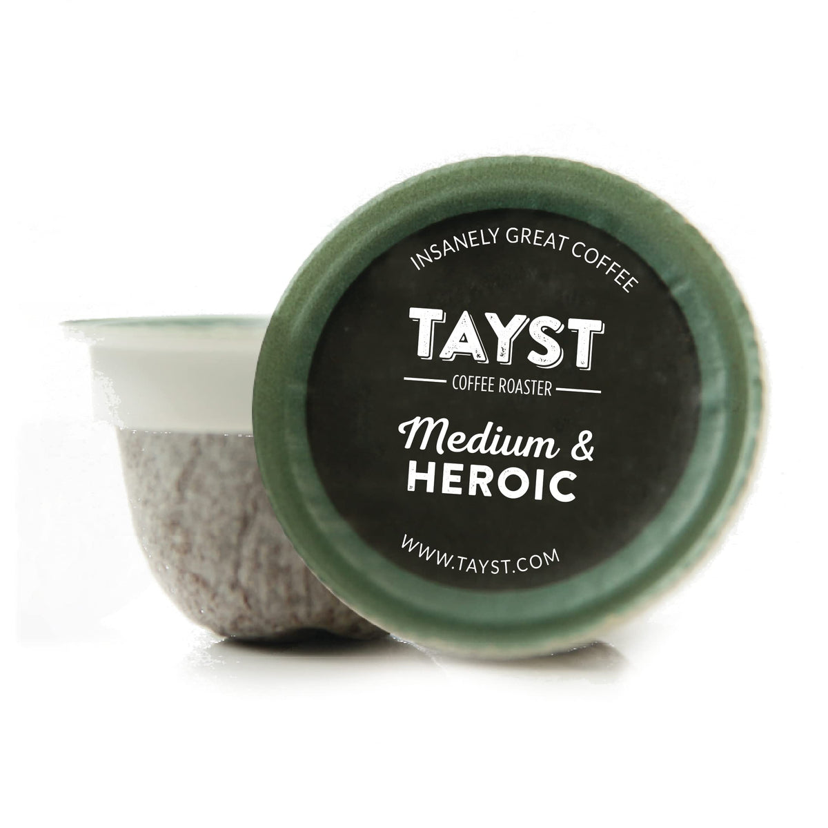 Tayst Coffee Pods, Medium & Heroic Medium Roast, K Cups Compatible With Keurig Coffee Maker, Sustainable Single Serve, Pack Of 1