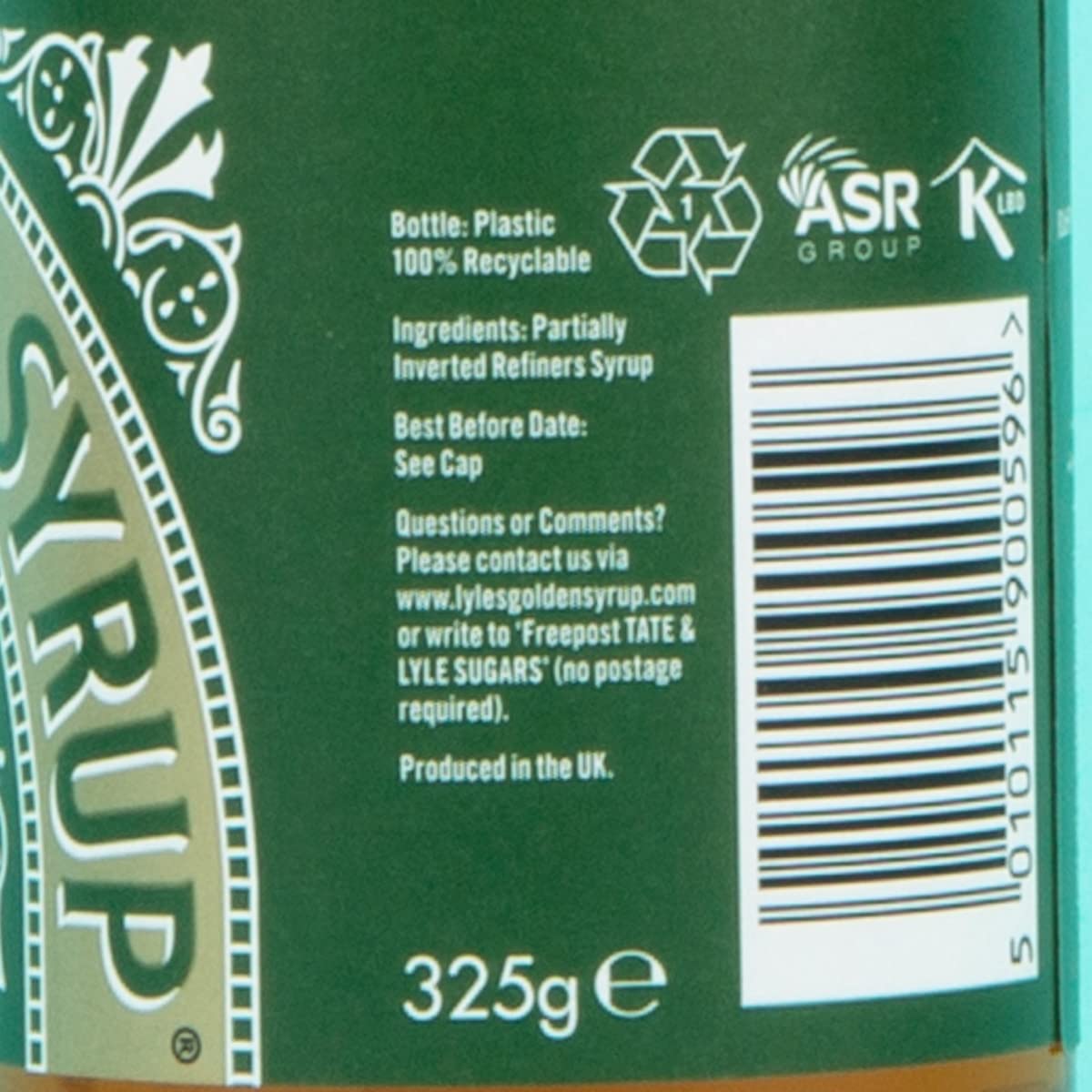 Lyles Golden Syrup, 11 Oz Bottles, (2 Pack)