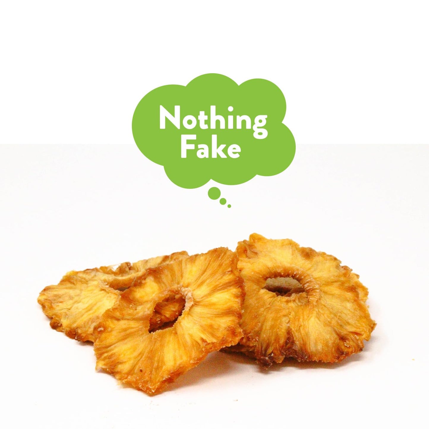 Fruit For Thought Dried Pineapple Snack Packs, 1 Ounce Bags, Pack of 12, Ideal for Family, At Home, Work, or On The Go