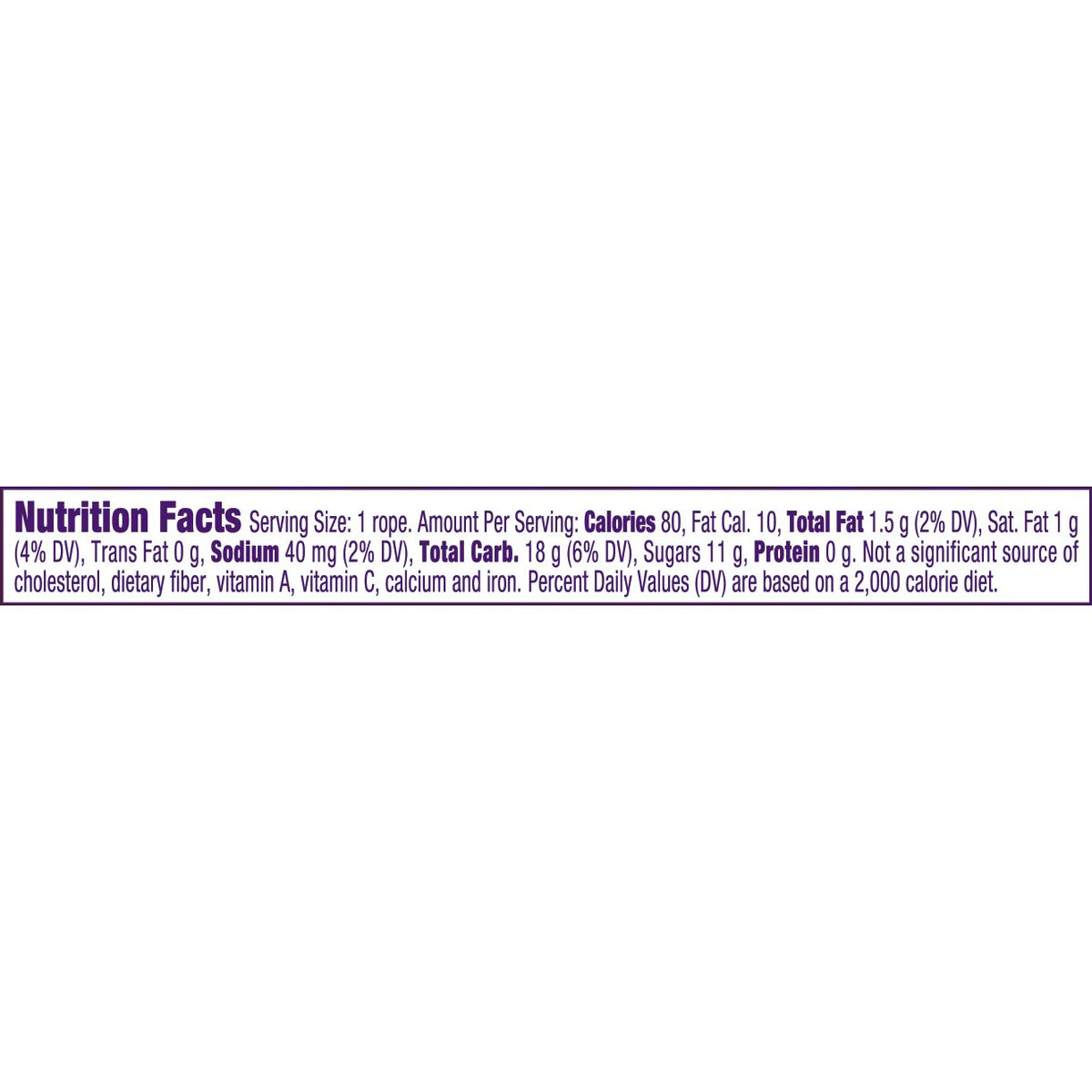 Wonka Laffy Taffy Rope, Strawberry, 0.81 Ounce