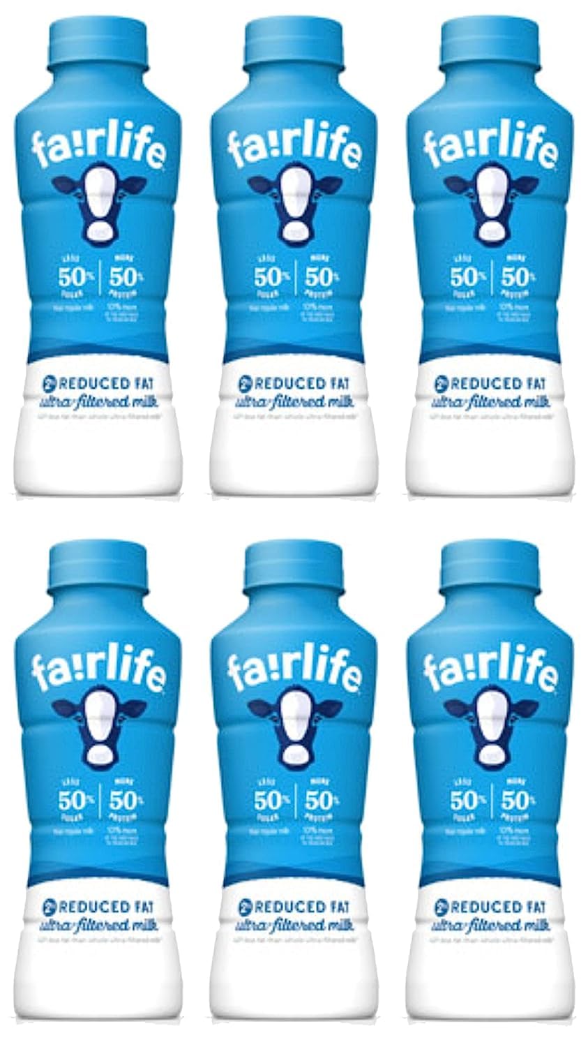 A-ONE Fairlife UFM 2% Reduced Fat Milk, 6 Pack, 14 Fl Oz Bottles