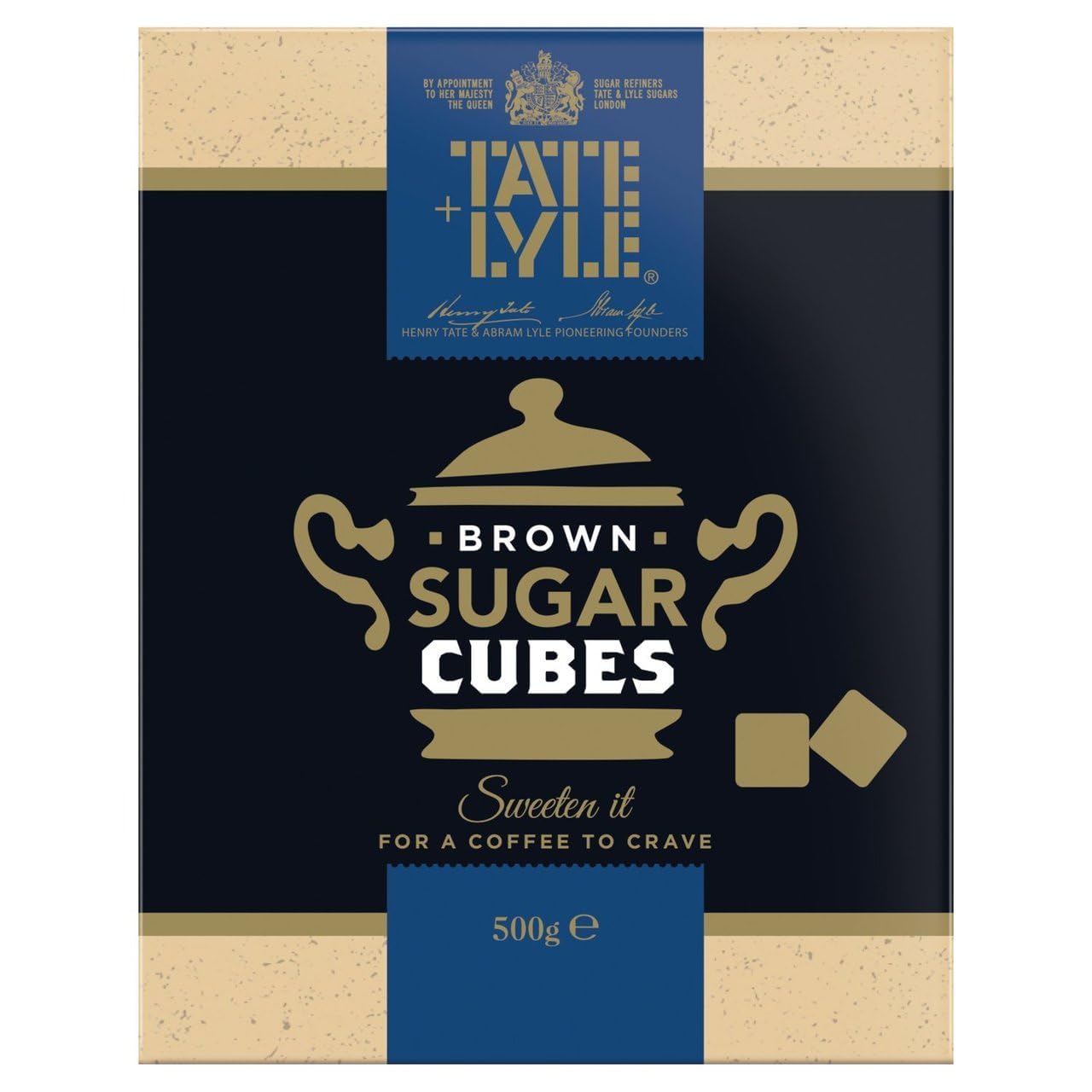 Vantexi Tate & Lyle Fairtrade Brown Sugar Cubes - 10x500g