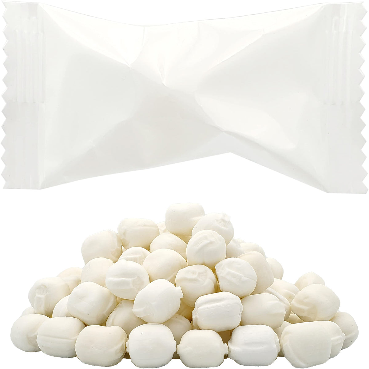 The Dreidel Company White Buttermints, Mint Candies, After Dinner Mints, Butter Mint Candy, Fat-Free, Kosher Certified Dairy, Individually Wrapped (275 Pieces)