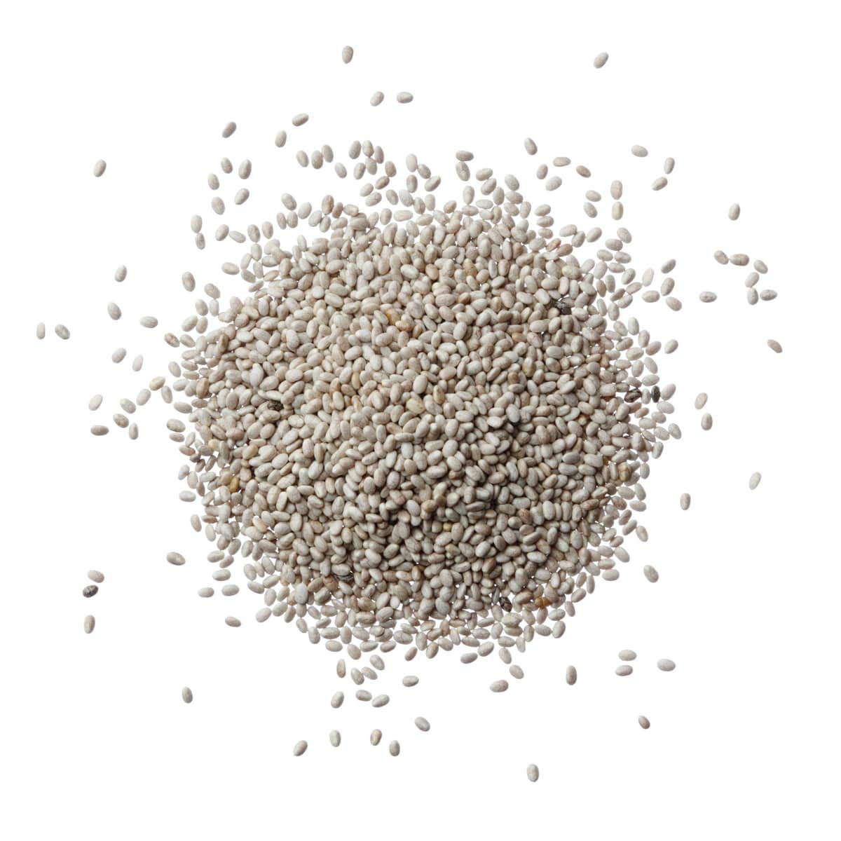 Food To Live Organic White Chia Seeds, 20 Pounds - Whole, Raw, Kosher, Keto, Sirtfood, Vegan, Bulk. Rich In Omega 3, 6, Dietary