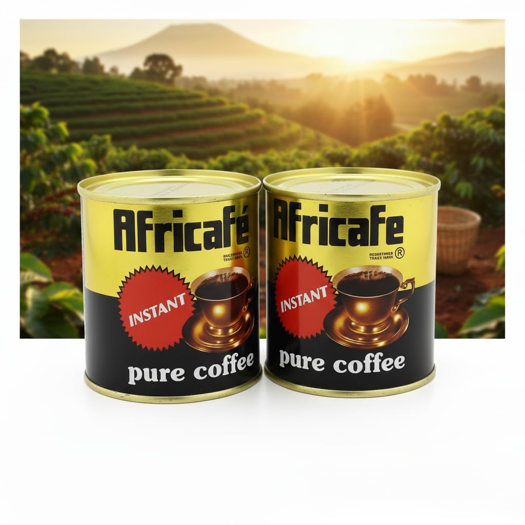 Africafe Instant Pure Coffee - 2-Pack Value Bundle | Two 100G Cans - Smooth  Rich  And Ready In Seconds