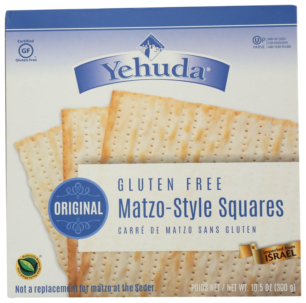 Yehuda Gluten Free Matzo Squares, 10.5 Ounce -- 12 Per Case
